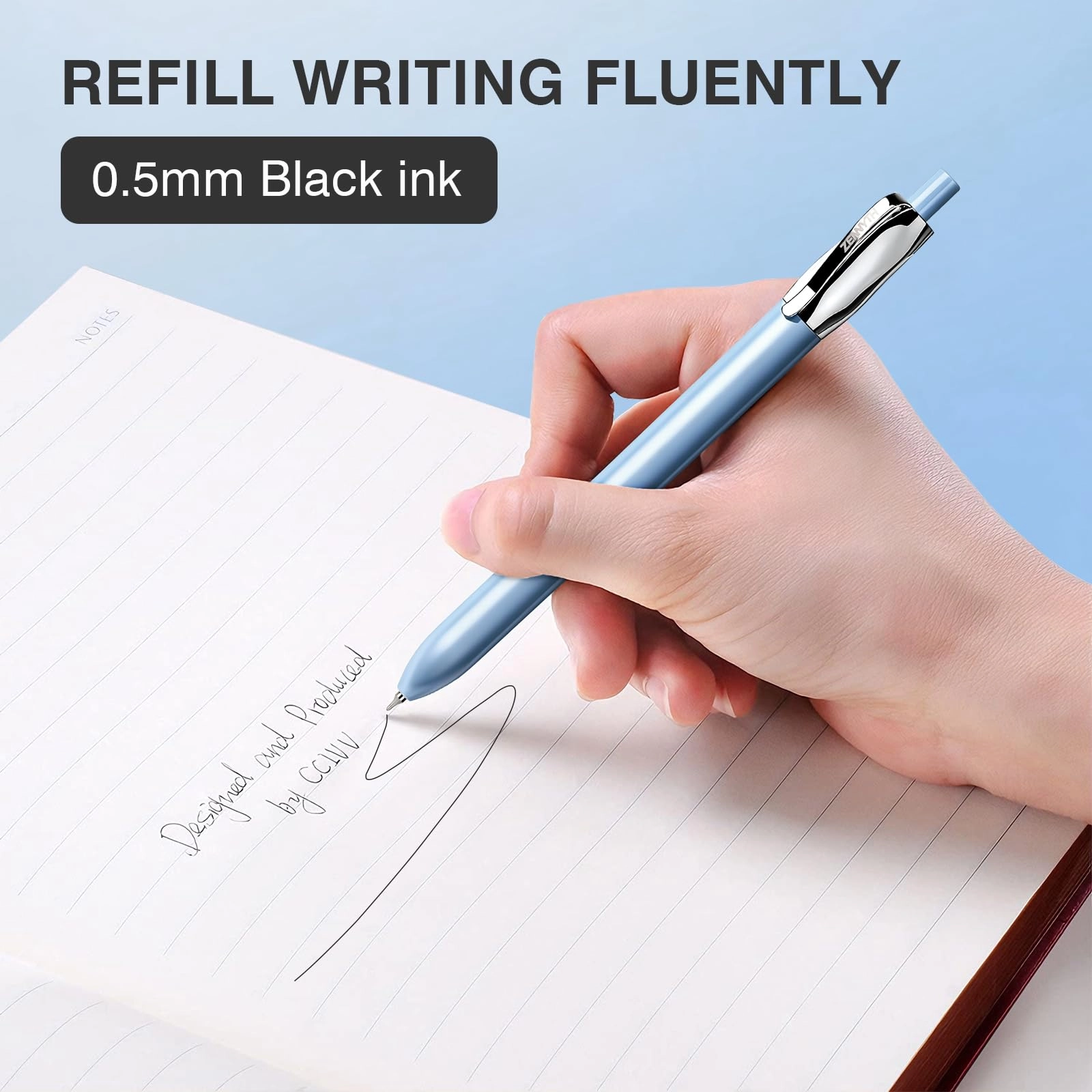 Gel Pens - 5.0 Count 0.5mm Millimeters