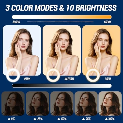 Ring Light - 6.3" 3 Lighting Modes USB Powered