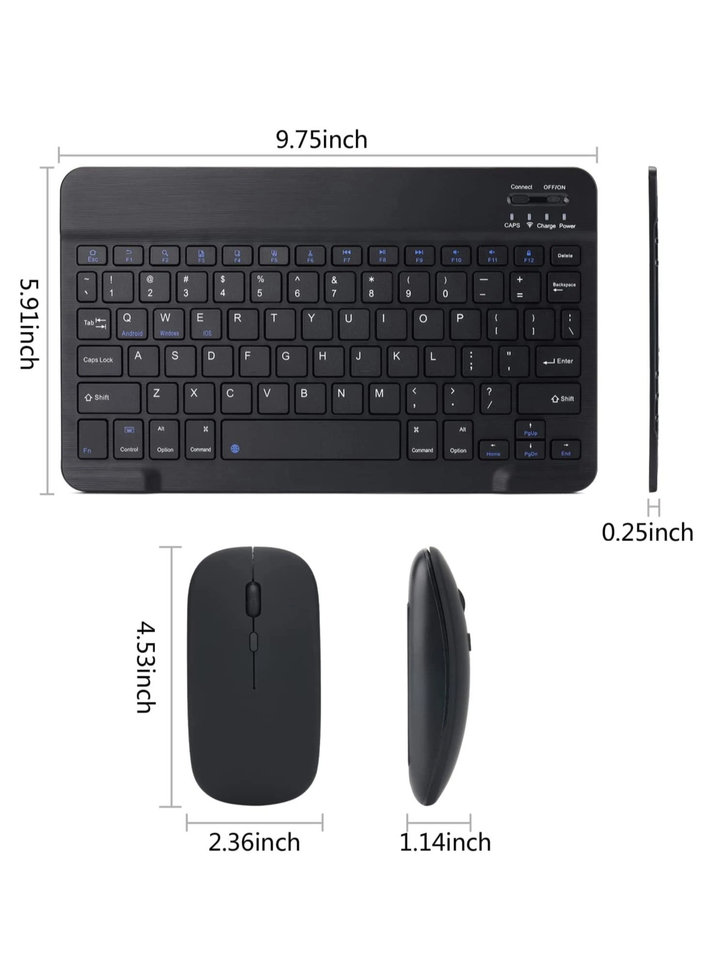 Keyboard and Mouse Combo - US Wireless