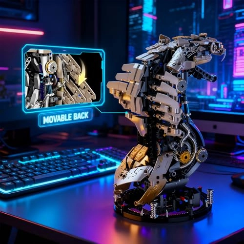 Mechanical Cobra - Hand-Crank Electric Motor Model Kit