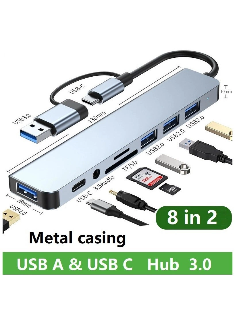 SHIXIN 8-in-1 docking station - Type-C and USB MacBook Huawei MateBook Lenovo ThinkPad iPad Pro