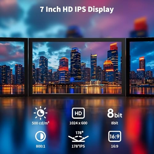 JRP7002 - 7 Inches 1024 x 600 Pixels