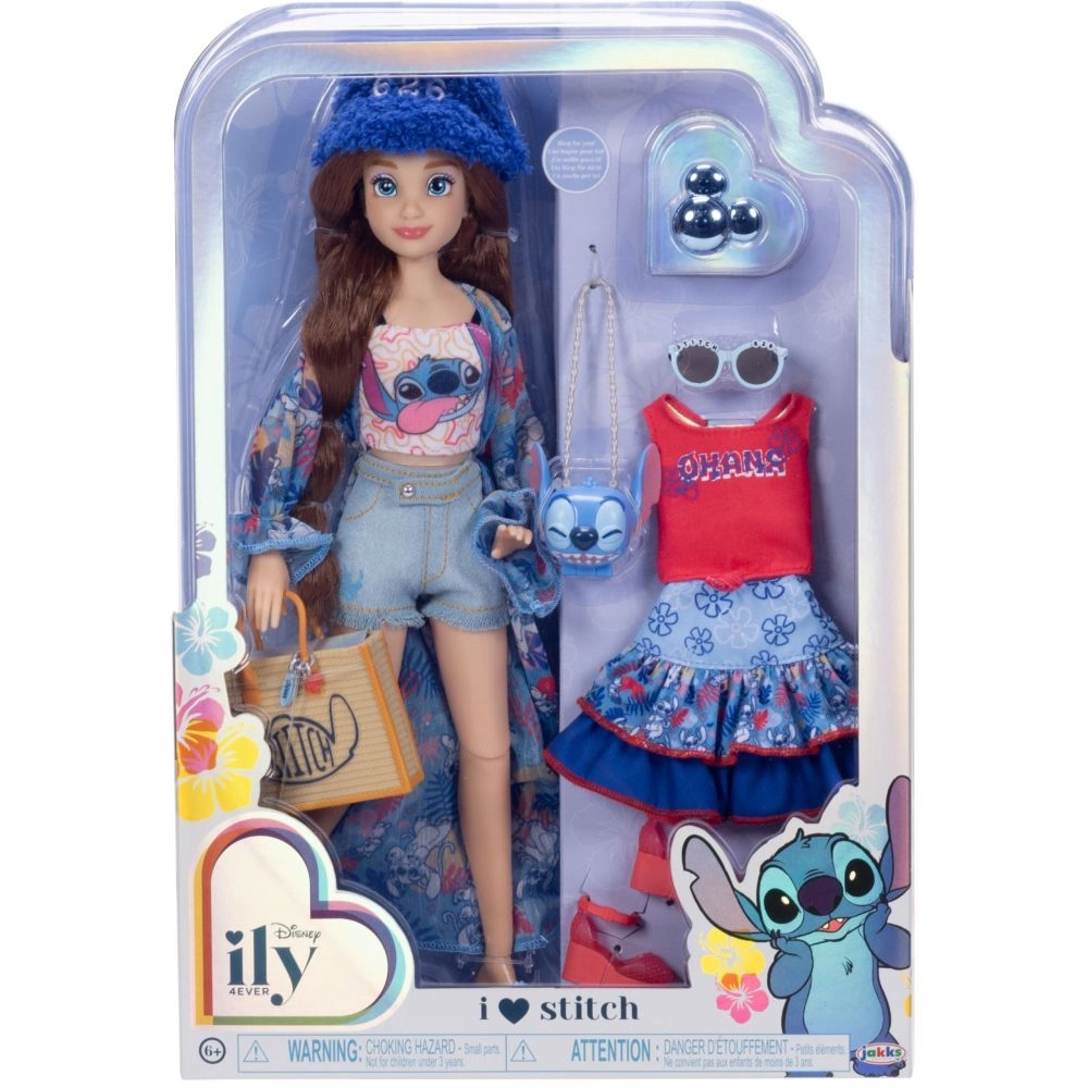 JAKKS Pacific I Love Stitch Doll - 12-Inch Red Hair Ages 6+