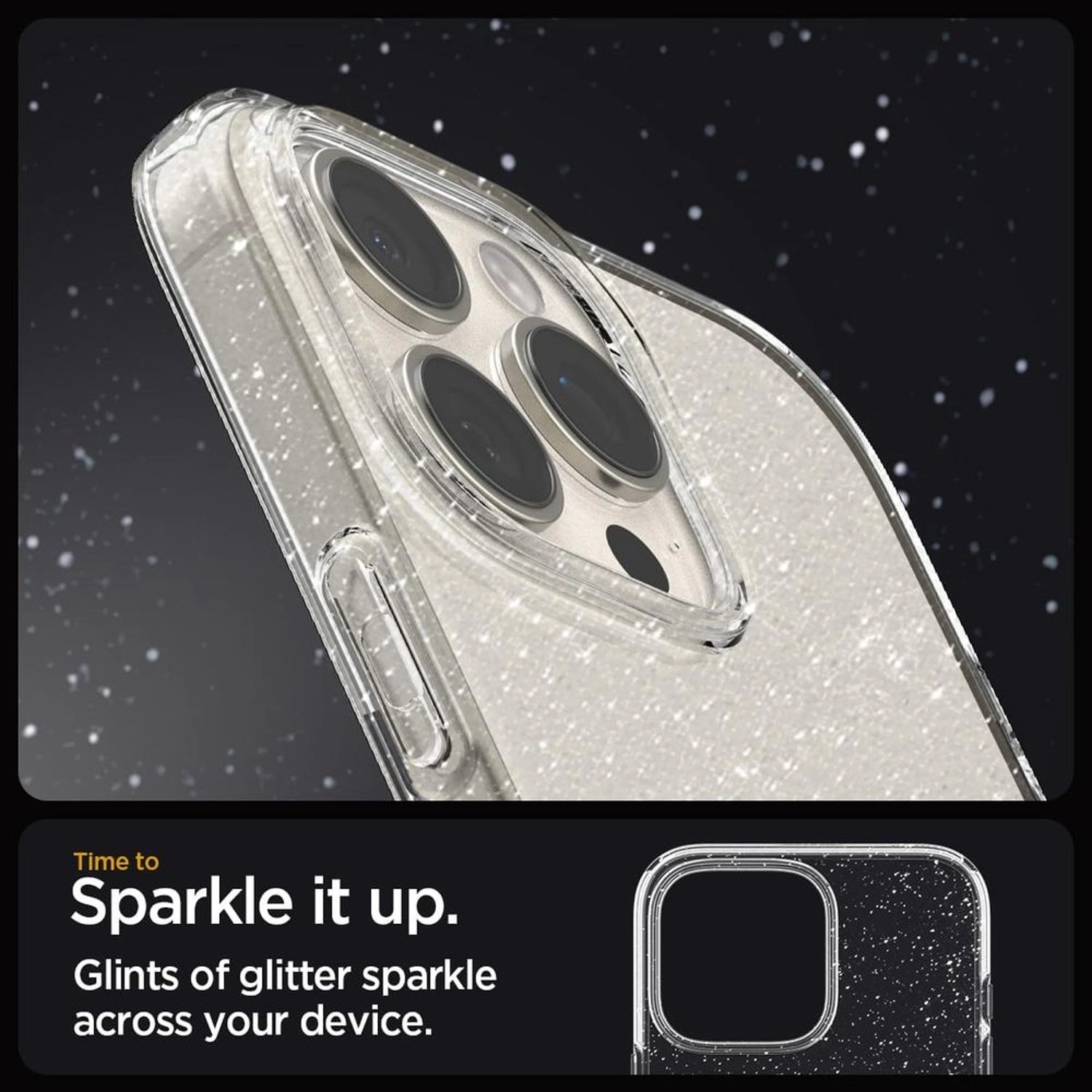 Liquid Crystal Clear Case for iPhone 16 Pro
