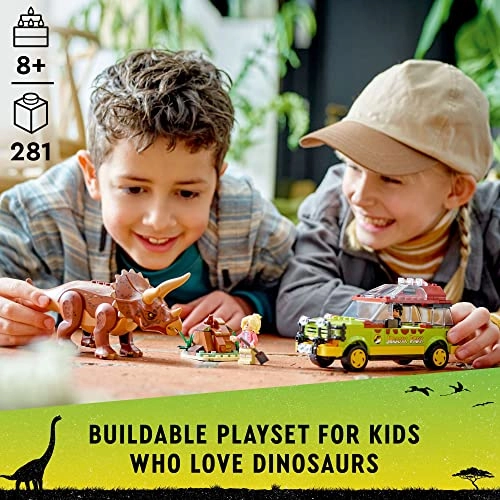 Jurassic World Triceratops Research (76959) - Ford Explorer Car Dino Figure