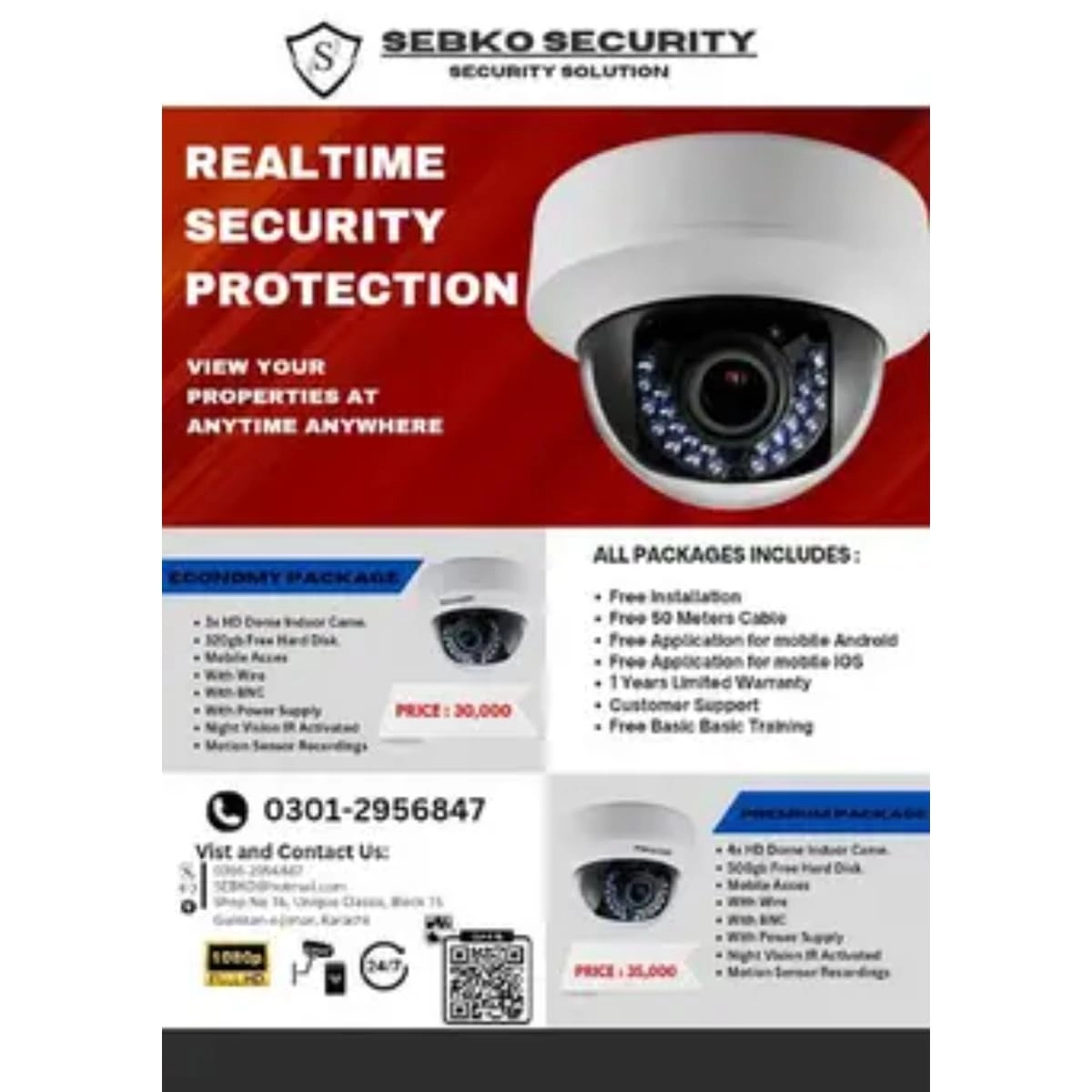 Smart Security Camera 1080P
