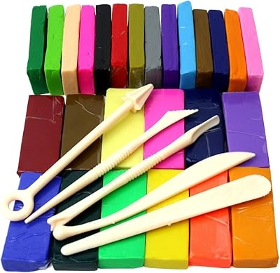 HST Polymer Clay Modeling Kit - 26pcs. 5 Sculpting Tools Oven Bake