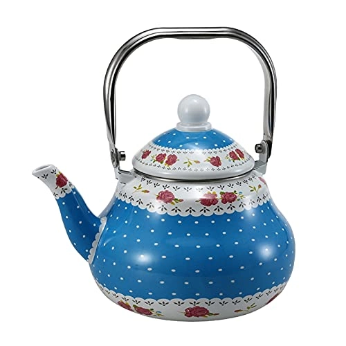 Teapot Porcelain Tea Enameled Kettle - Enamel 1.5L