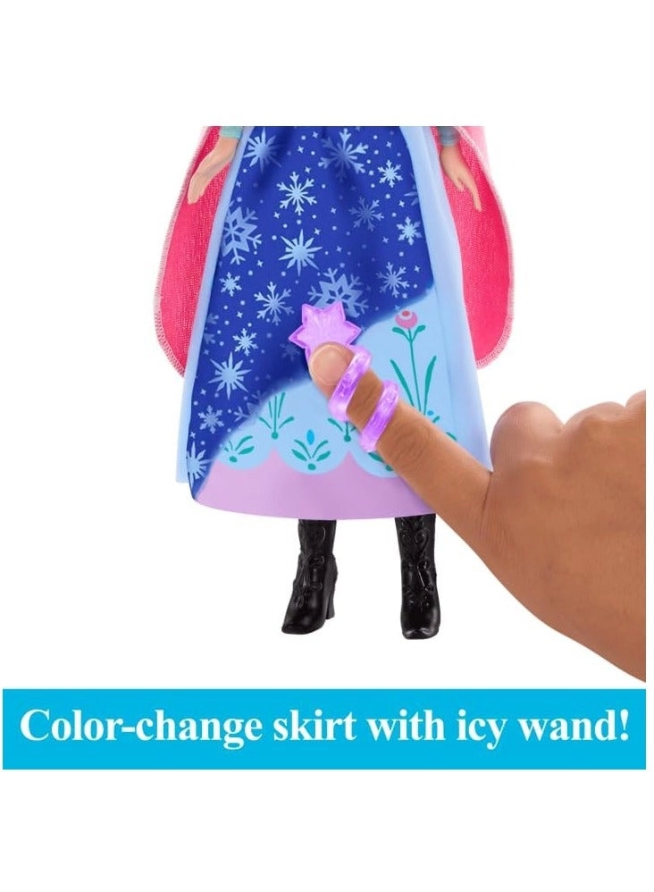Anna Fashion Doll - Color-Change Skirt Removable Cape