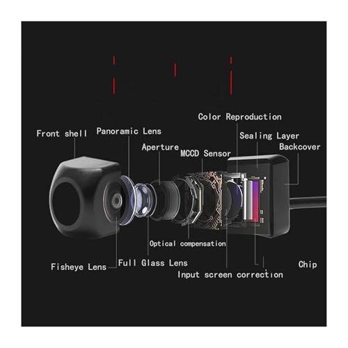 Reverse car rear view camera - Night vision Wired 720 x 540 pixels