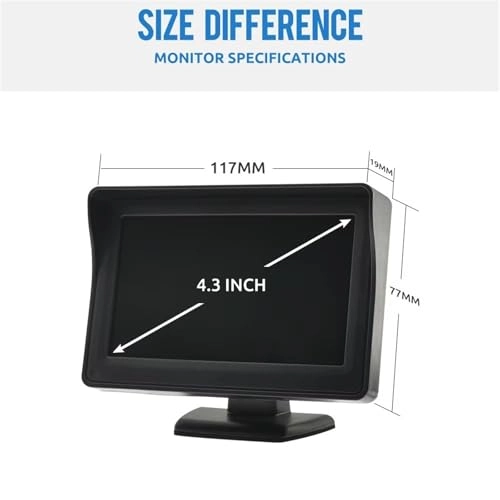 Rear View Camera with Monitor - Night Vision Wired