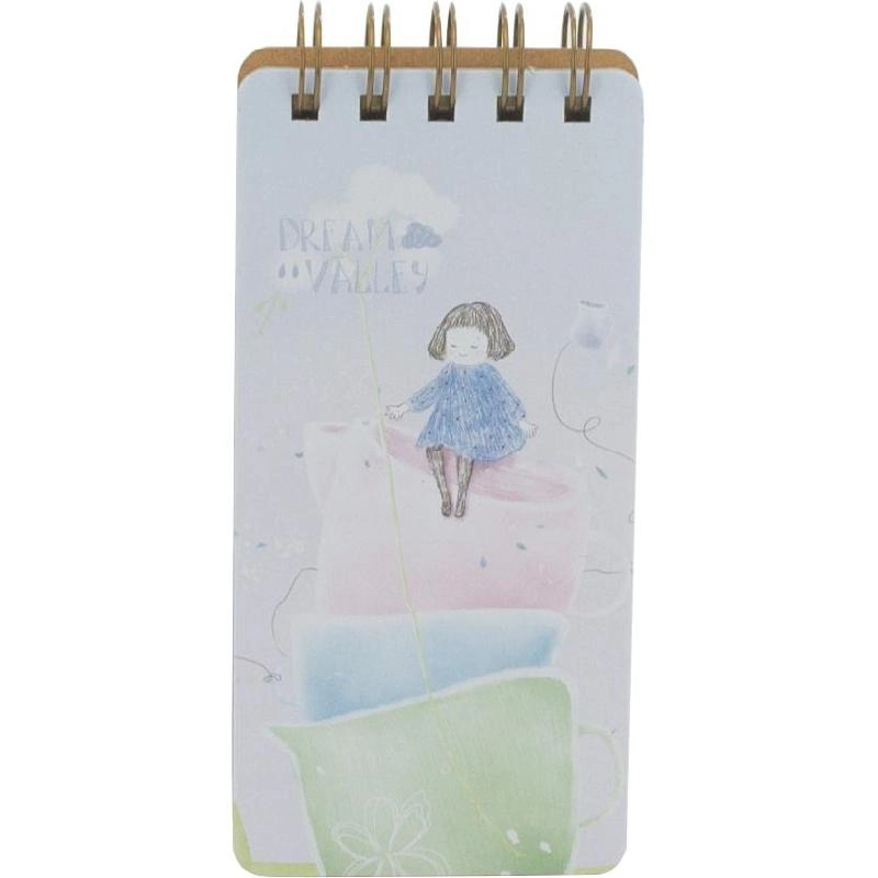 Roco Dream Valley Memo Notebook 5.9 X 2.7 in Spiral - Lined 109 Pages