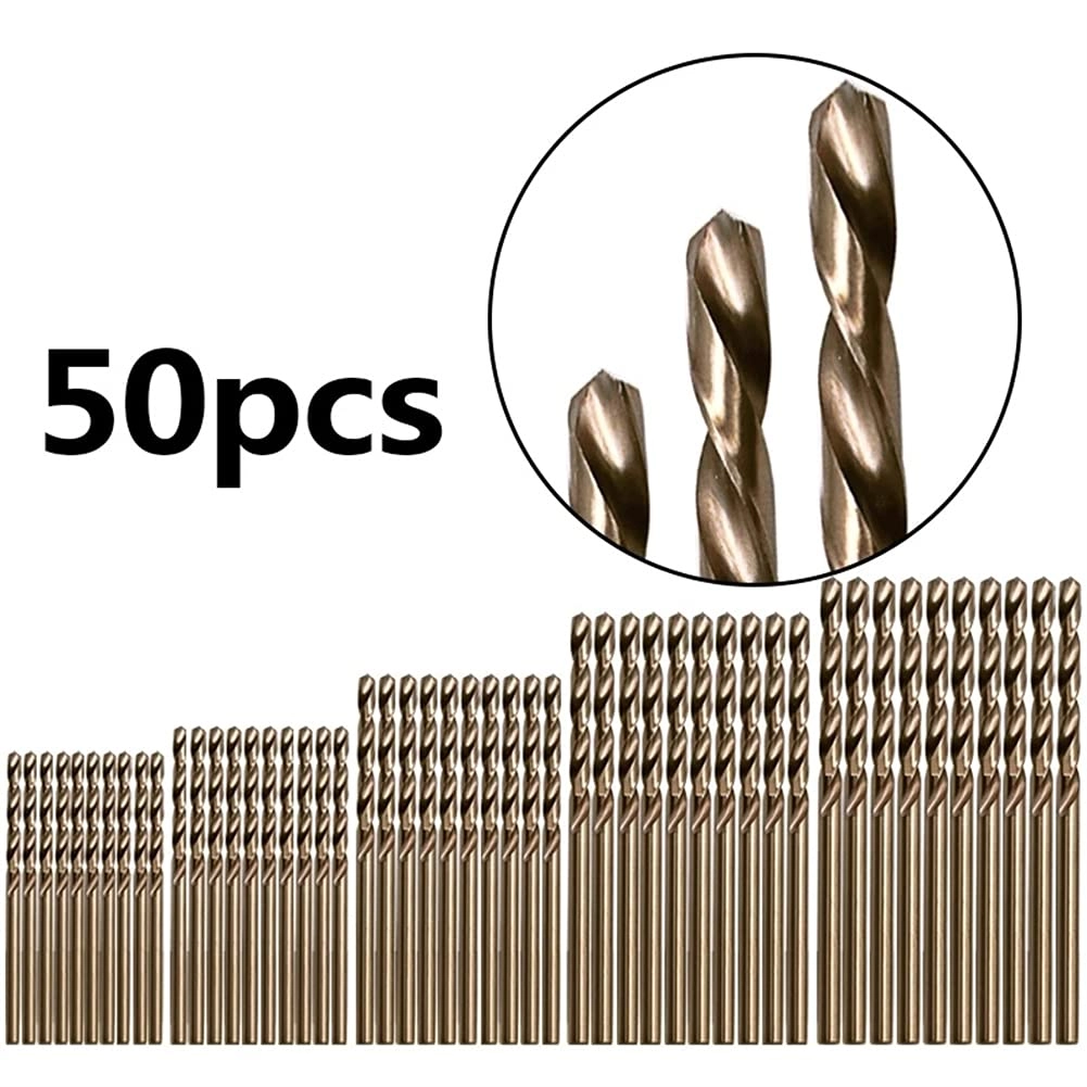 Twist Drill Bit Set - M35 50pcs 1mm-3mm