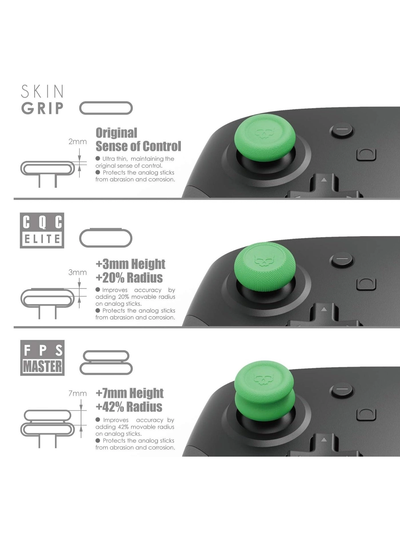 Thumb Grip Caps - Switch Pro Controller PS5 PS4 Slim Pro Controller
