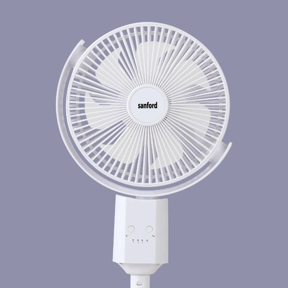 Rechargeable Stand Fan - White 25 cm