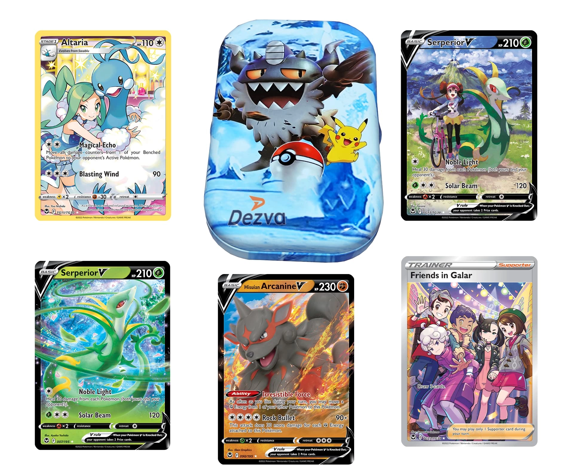 KS ENTERPRISE Capsule Shape PM - 22+ Cards 3 Booster Pack Tin Box