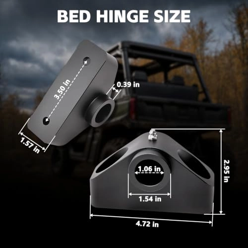 Bed Hinge Kit - Can-Am Defender and Commander 2016-2025