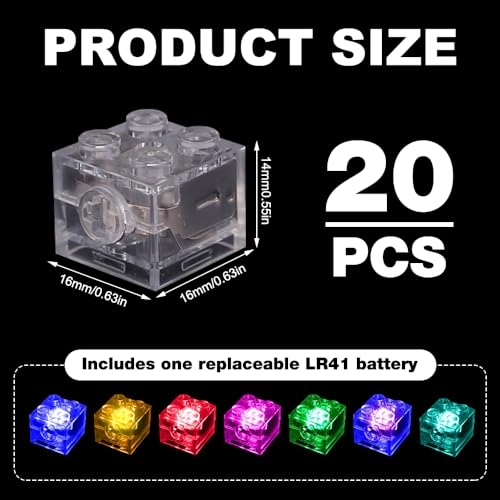 LED square light block - 20pcs