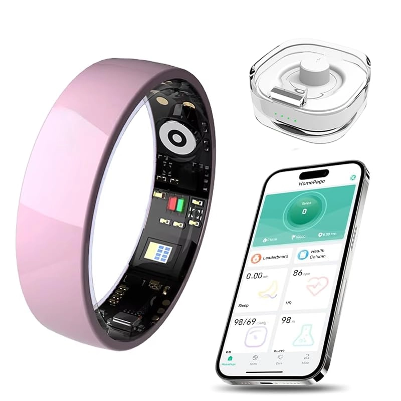 Smart Ring - Black 8# Heart Rate Monitor