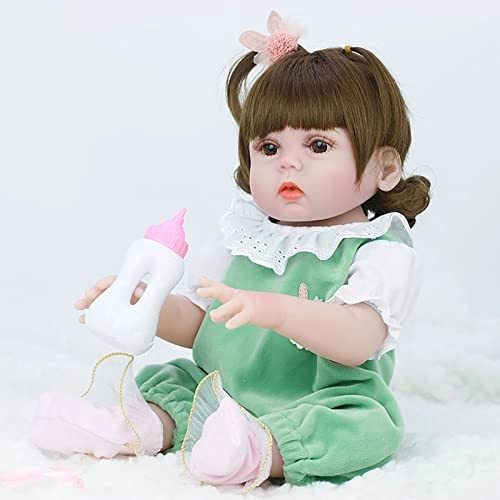 Reborn Baby Doll - 22 Inch Vinyl Brown Eyes
