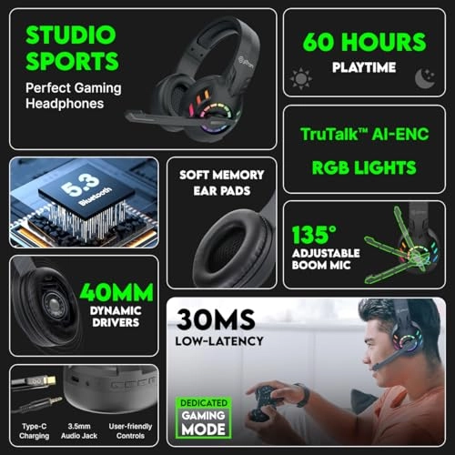 Studio Sports Wireless Headphone