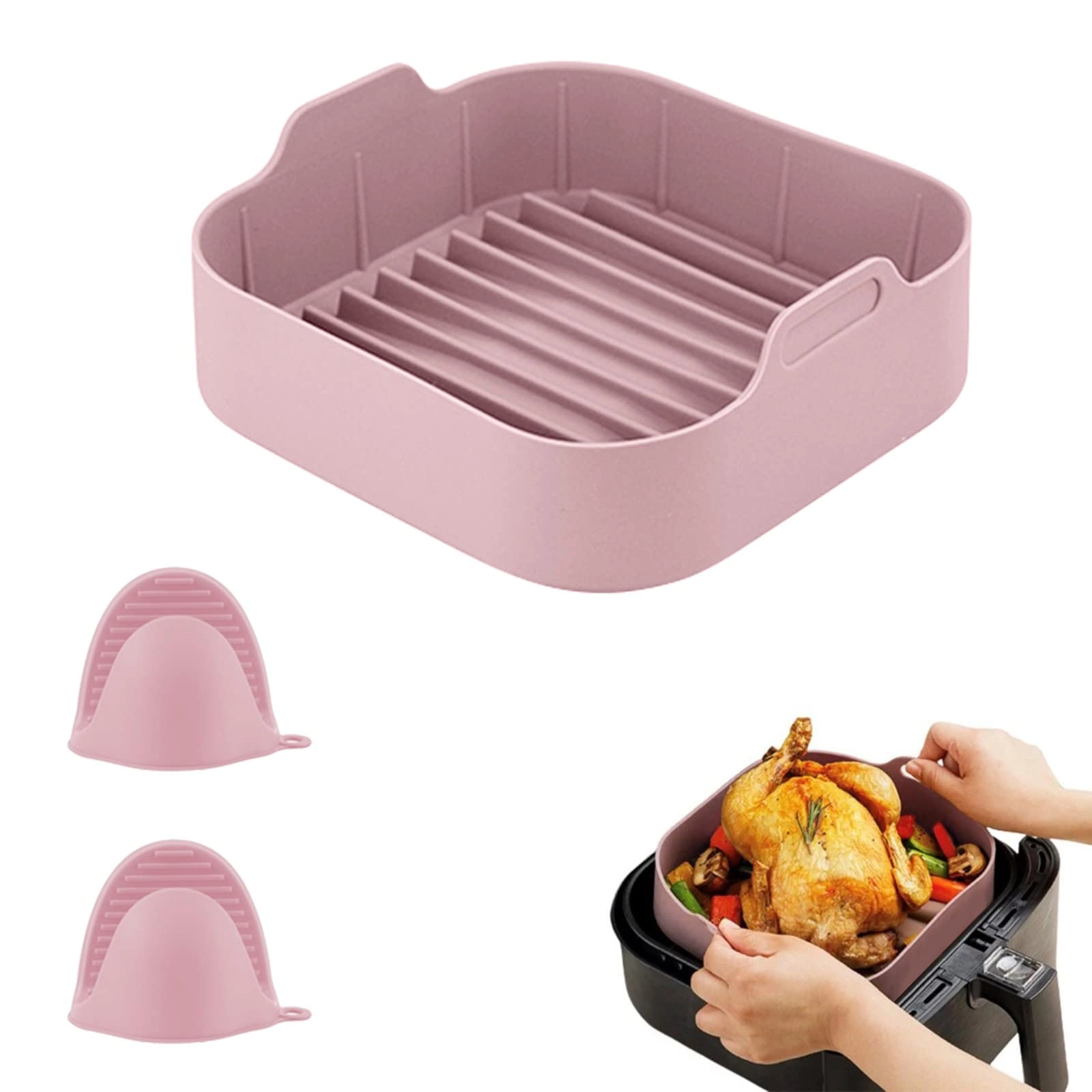 ZHLEB Air fryer silicone pan - Silicone 1 piece(s)