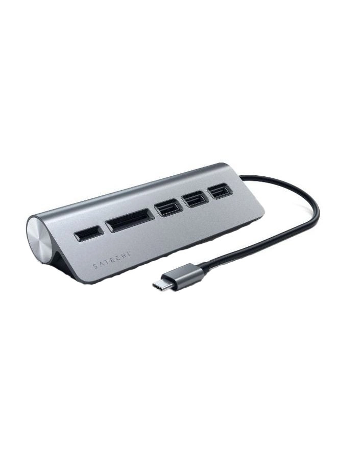 Satechi Slim Type C Aluminum USB Hub - 3xUSB 3.0 SD/MicroSD 5Gbps