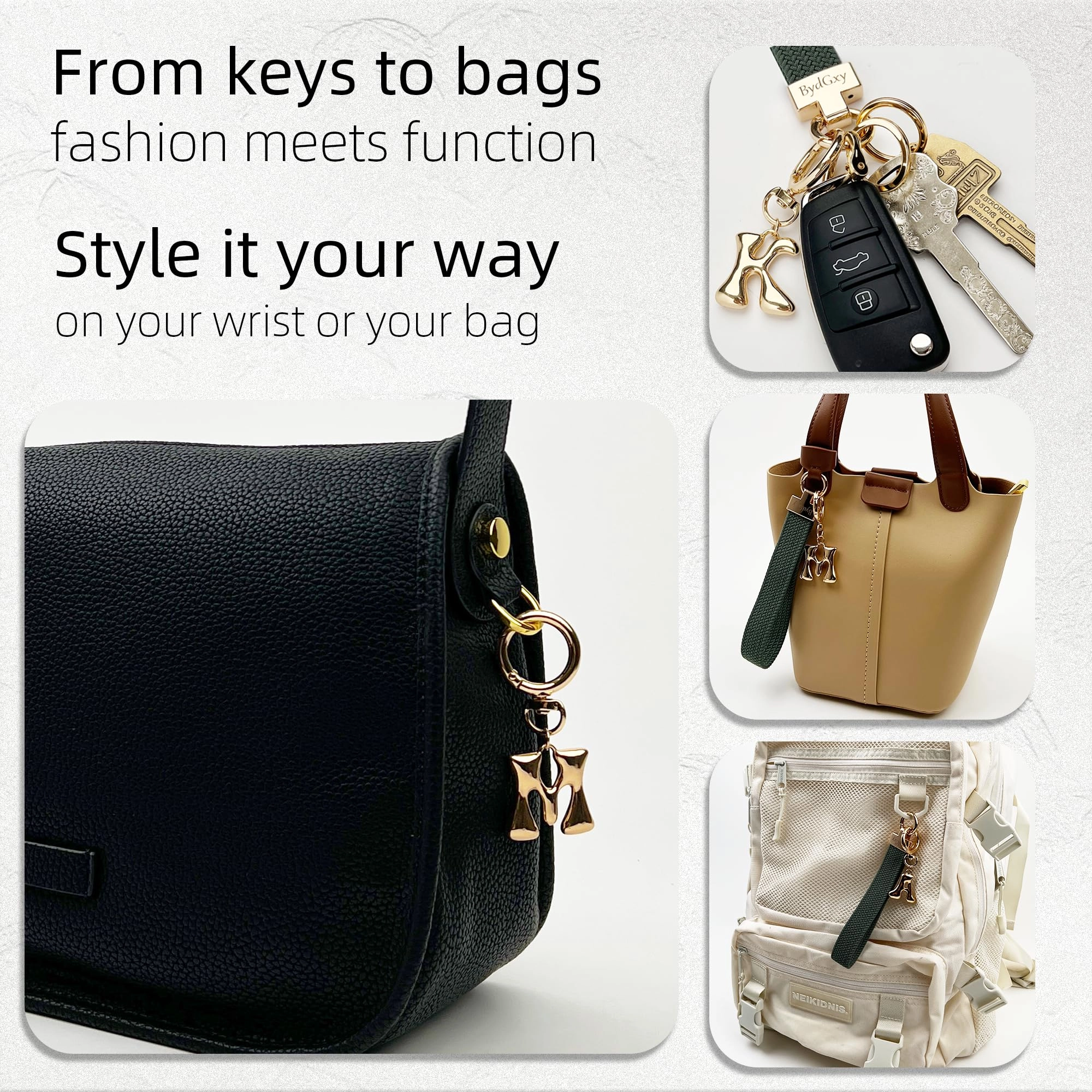 Initial Keychain - Letter