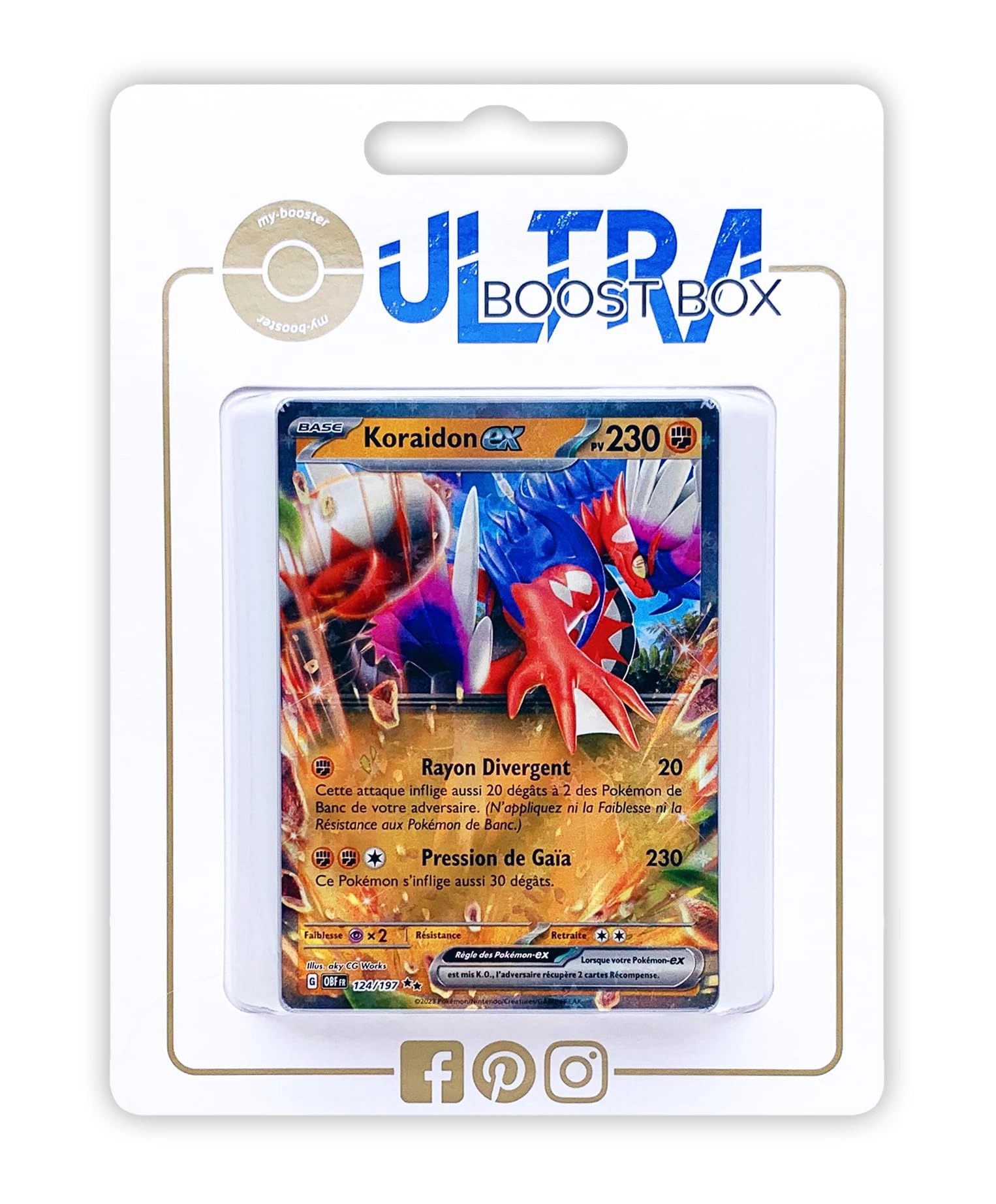 my-booster Pokémon Ultraboost SV03-FR-UB-124 - French 10pcs