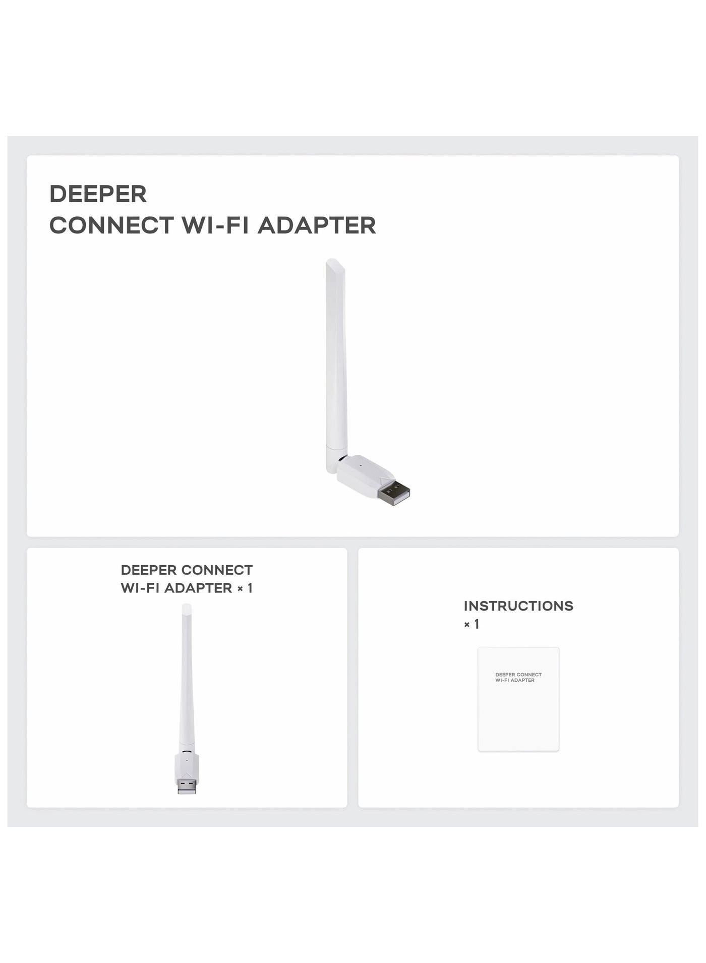 Connect Wi-Fi Adapter - USB-A WiFi 5 433 Mbps