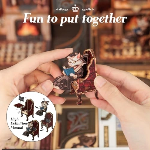 Book Nook Kit - Count Cat's Study