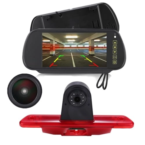 7 Inch Rear View Mirror + Rear View Camera - 1280 x 720 pixels