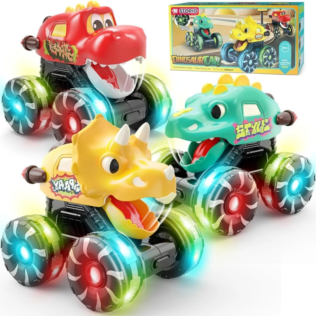 Storio, Storio Dino Monster Truck Set - 3pcs