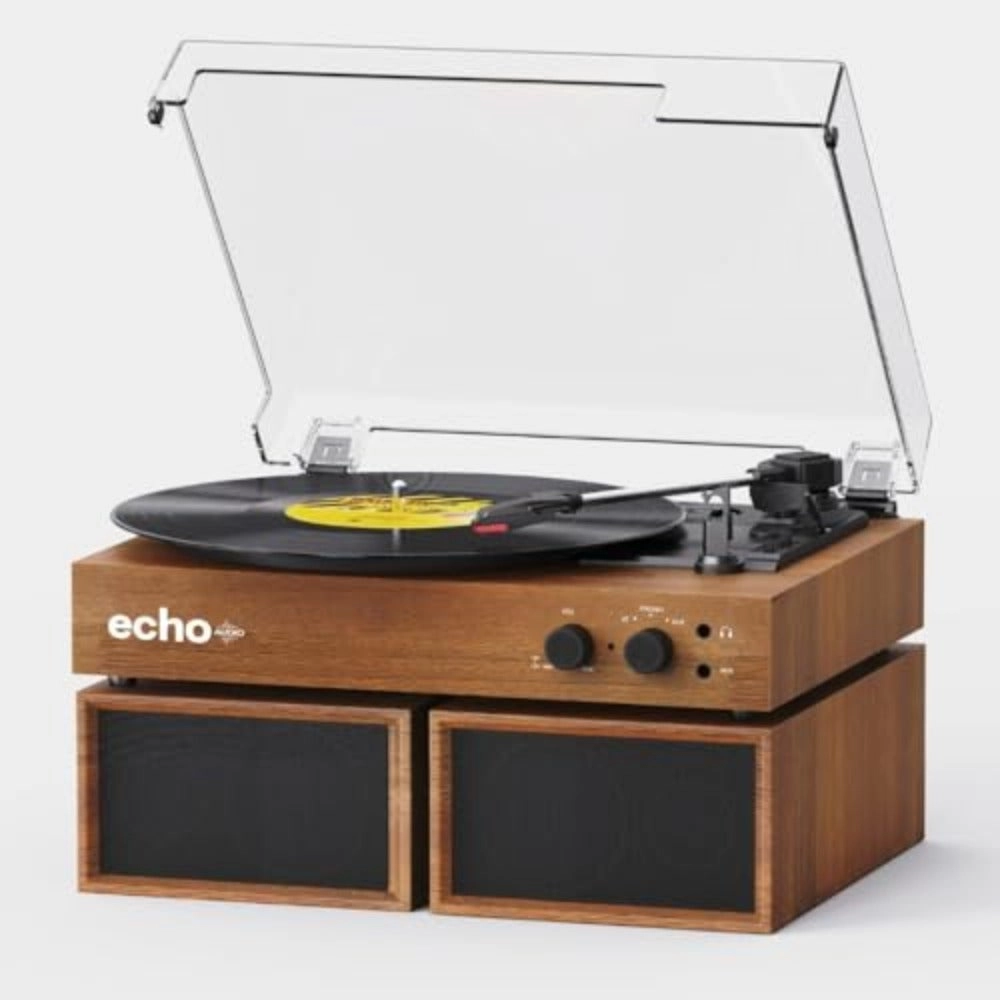 Generic Frankie Bluetooth Record Player - 3-Speed External Speakers PC Recording