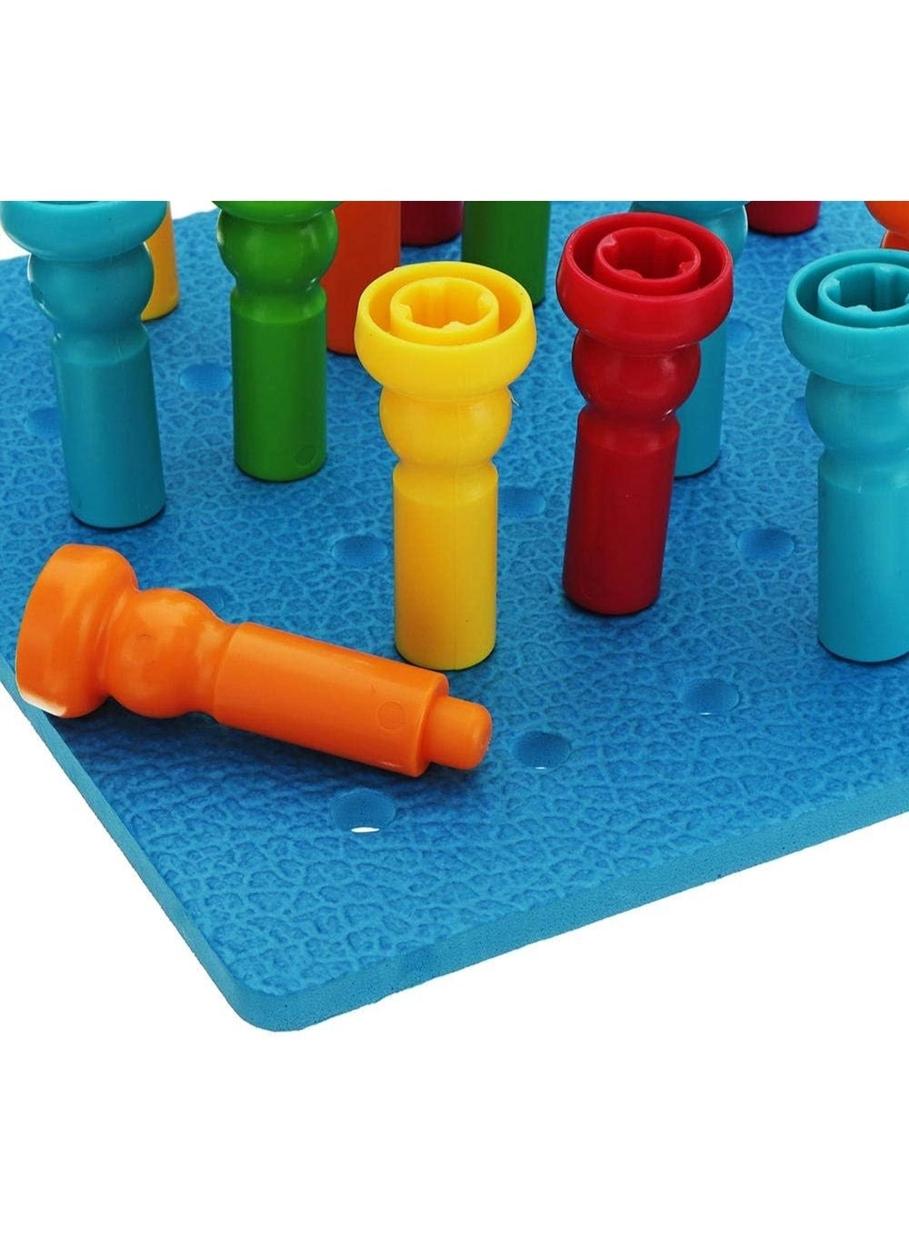 Bubble & Blocks Stacking Peg Board Set - 3 years+