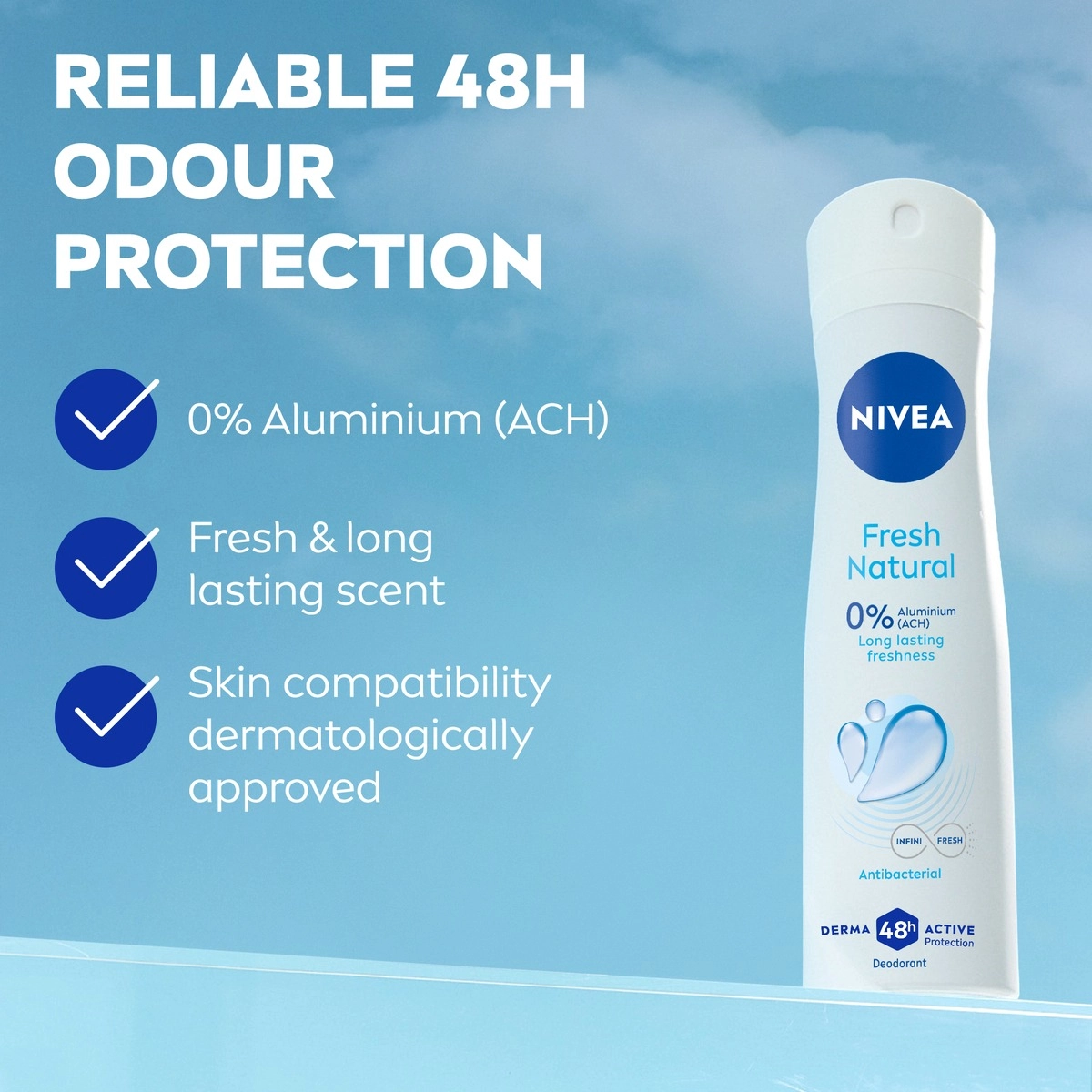 Fresh Natural Deodorant - ocean extracts 150 milliliter