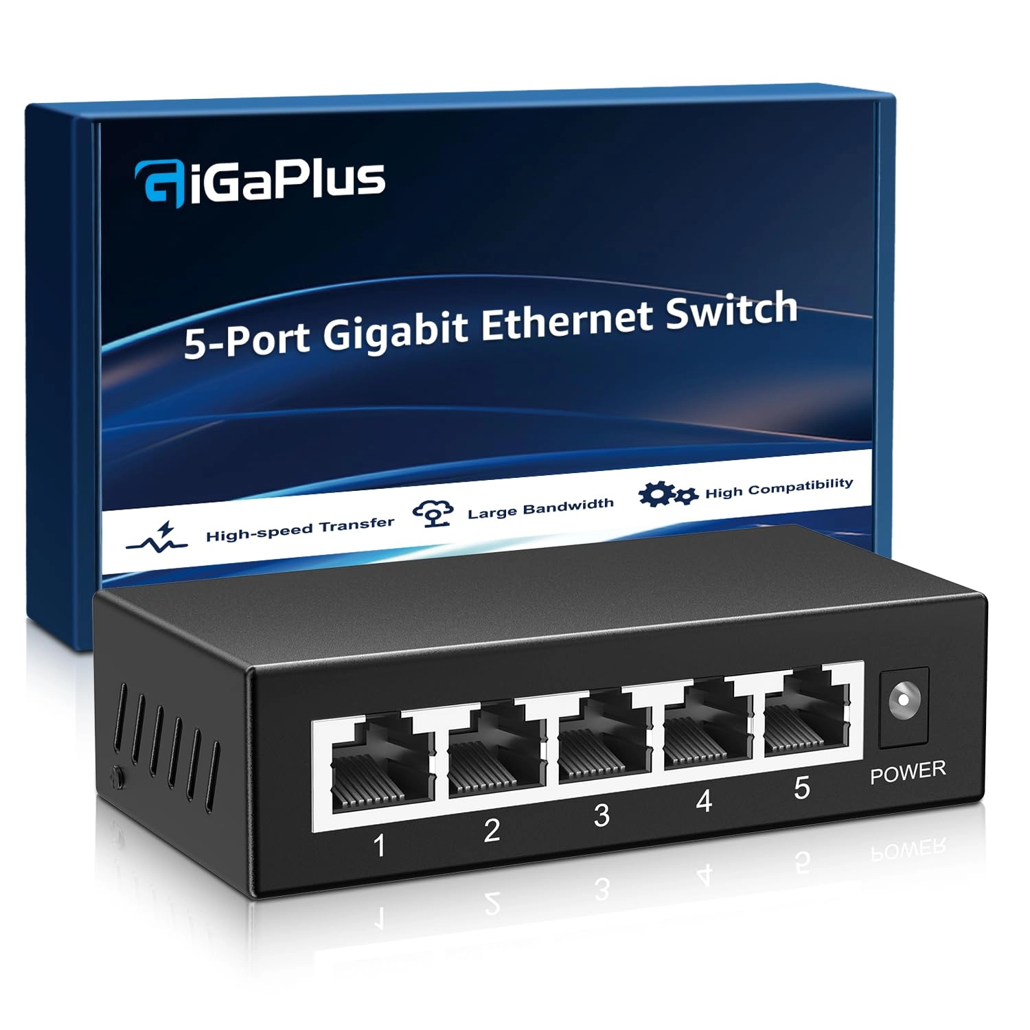 GigaPlus 5 x 1G Switch Unmanaged 5-ports