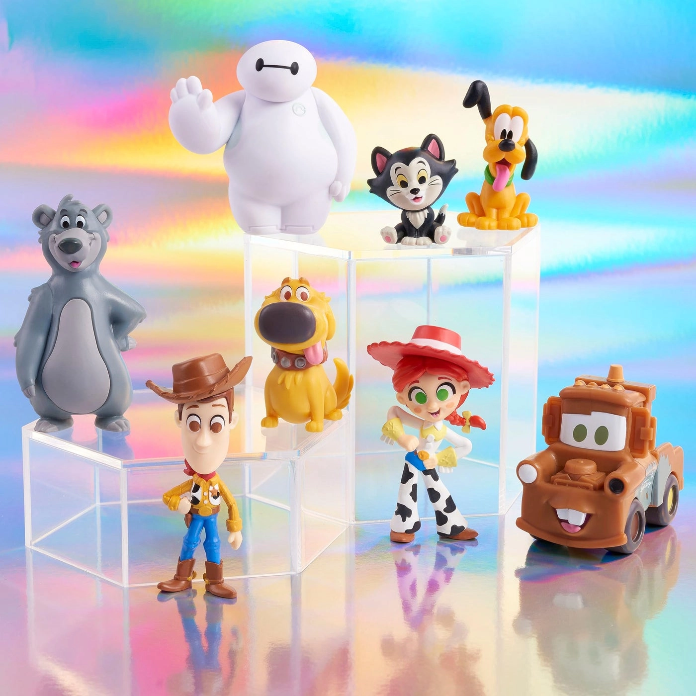 Baymax + Mater + Figaro + Baloo + Dug + Woody + Jessie + Pluto - 8 pcs