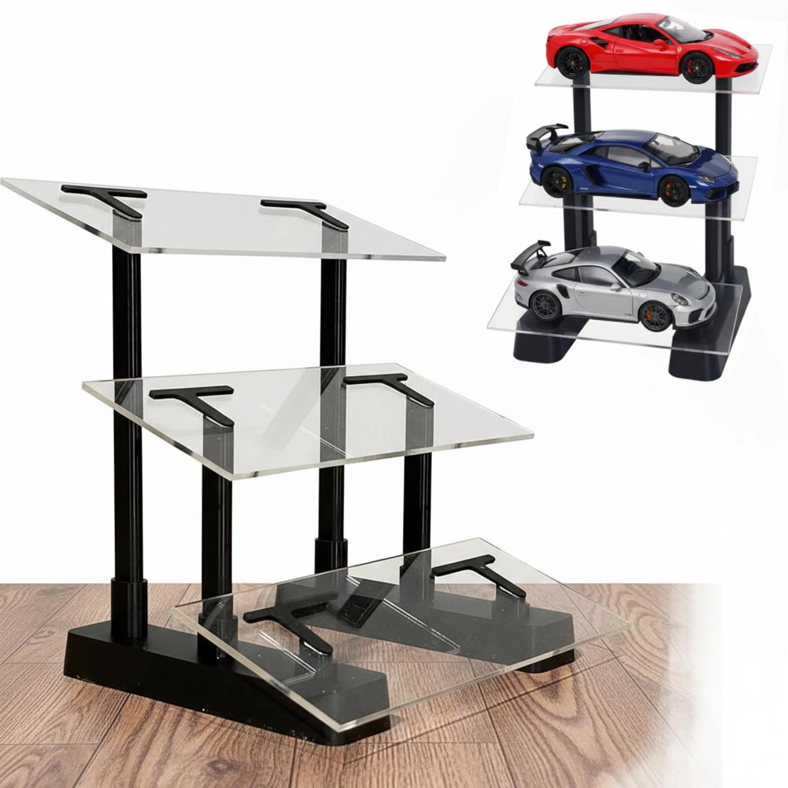 liwupro 3 Tier Car Model Display Stand - 1:24 3D print Acrylic