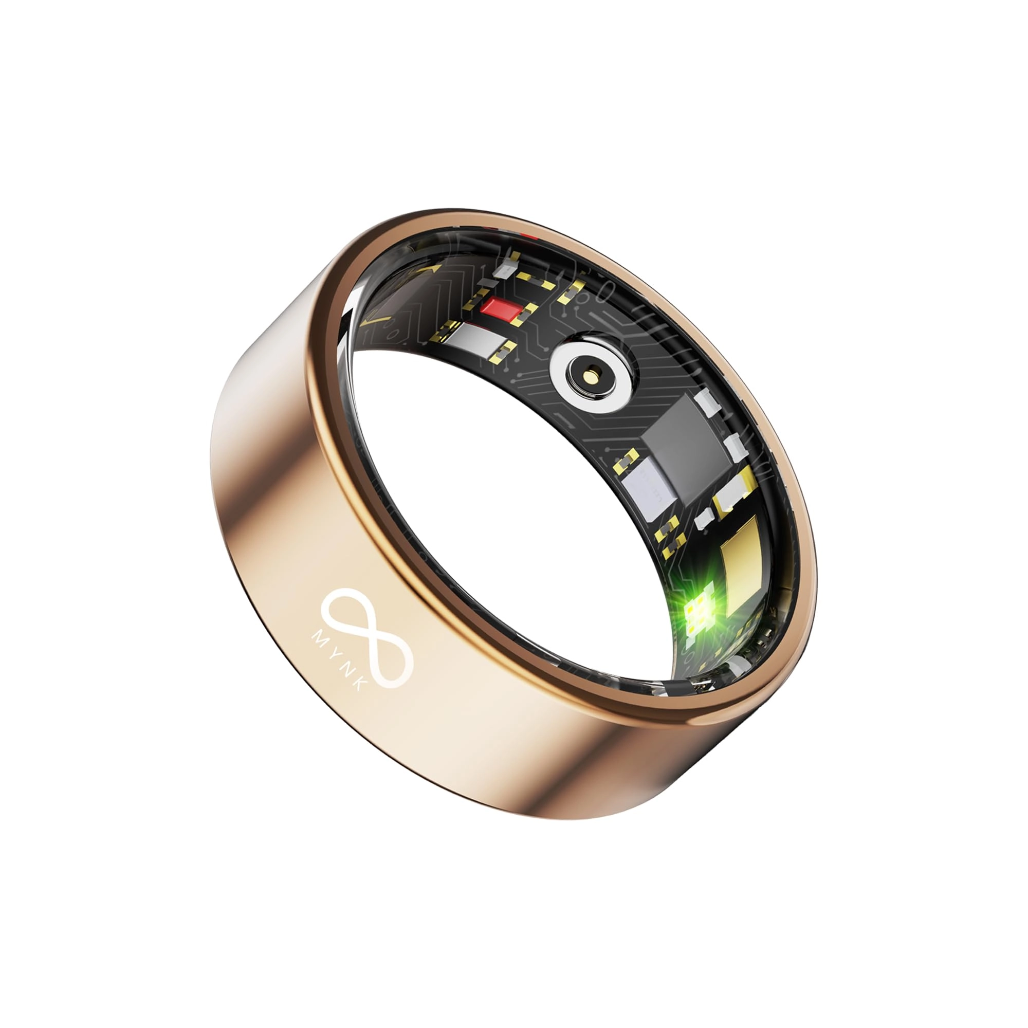MYNK LIFESTYLE PVT LTD, 402, Infinity Business Tower H221, Sector 63, Noida, Uttar Pradesh -201301 Alpha - Smart Ring Gold Size 10
