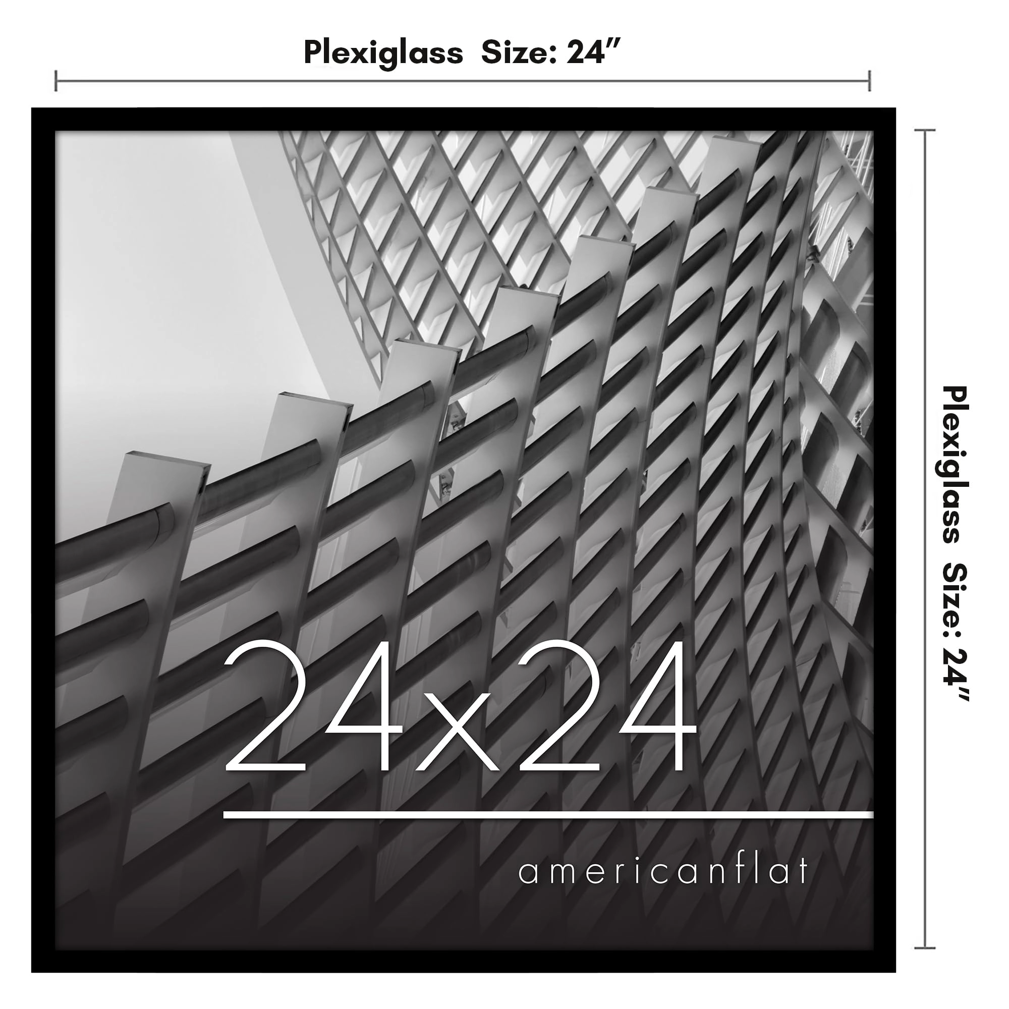 Thin Border Square Frame - 24x24 1.0 Count