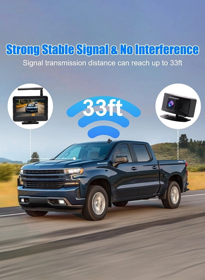 Backup Camera System - Night Vision Wireless 1080P