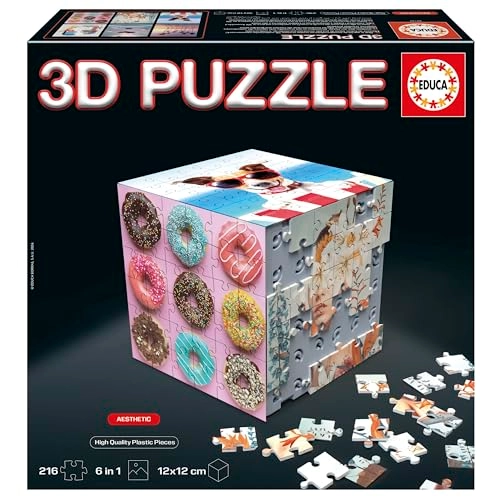 Cube Animals 3D Puzzle (RTT-20125) - 216 pcs