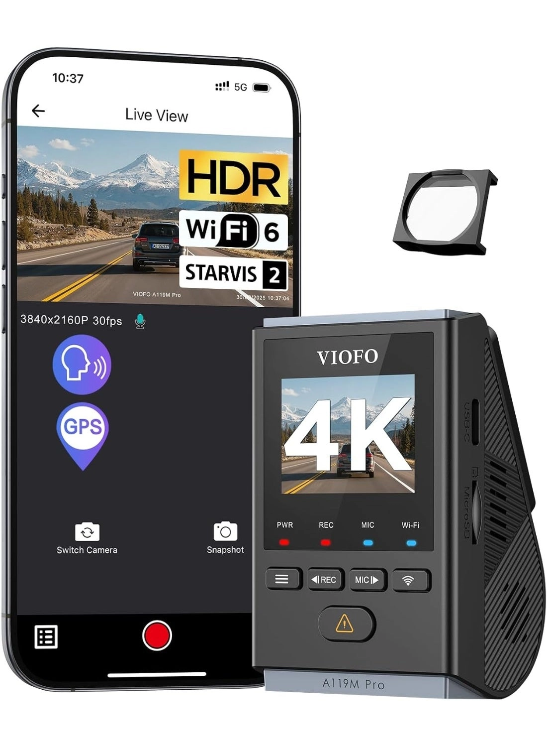 VIOFO A119M Pro - 4K 30FPS