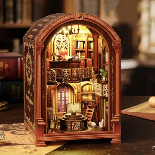 Miniature Wooden Dollhouse Furniture Kit - Creative Room 1:24