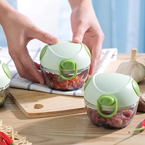 Manual Garlic Chopper - Mini Green