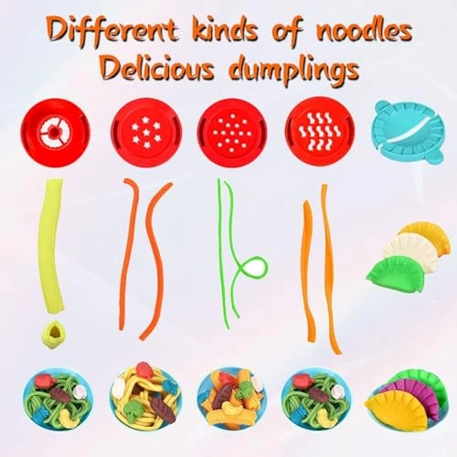 Rocket Noodle Playdough Toy Set - 47 pcs
