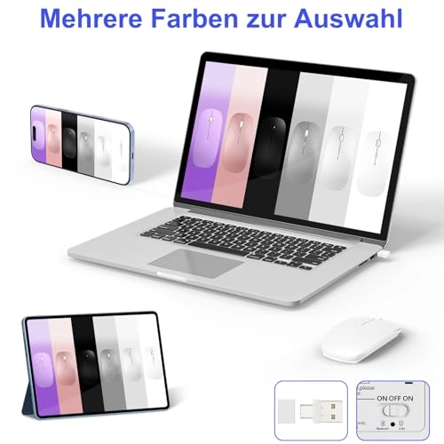 Rechargeable Silent Slim Mouse - Bluetooth