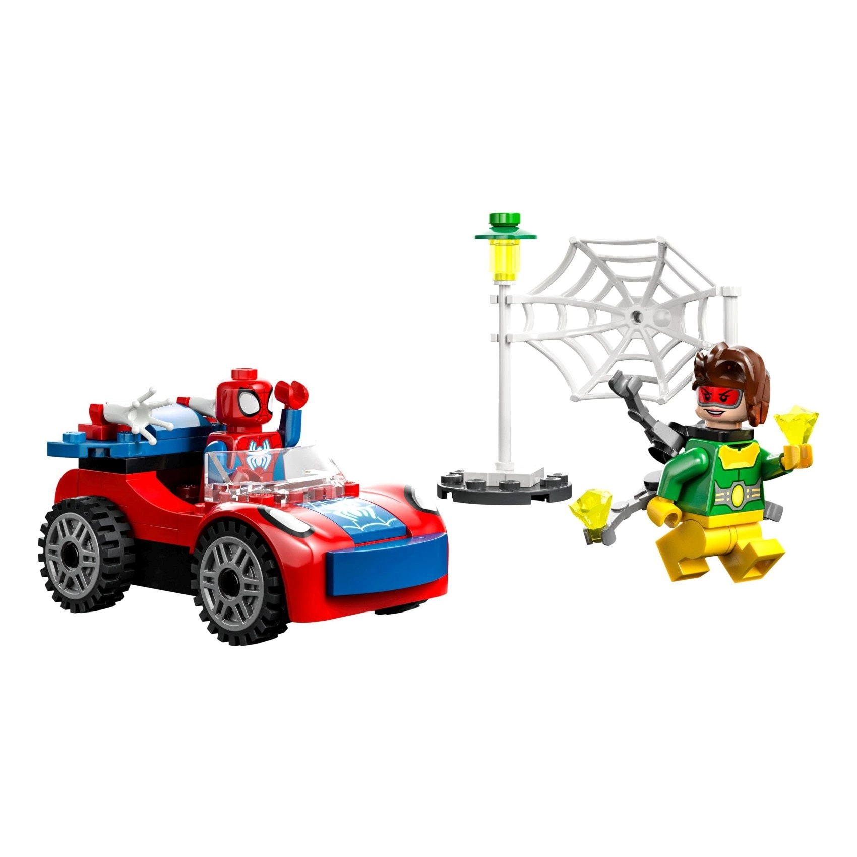Marvel Spider-Man's Car and Doc Ock Set - Glow in the Dark 4+ Years