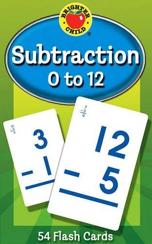 Brighter Child Subtraction 0 To 12 Flash Cards - 54 pages